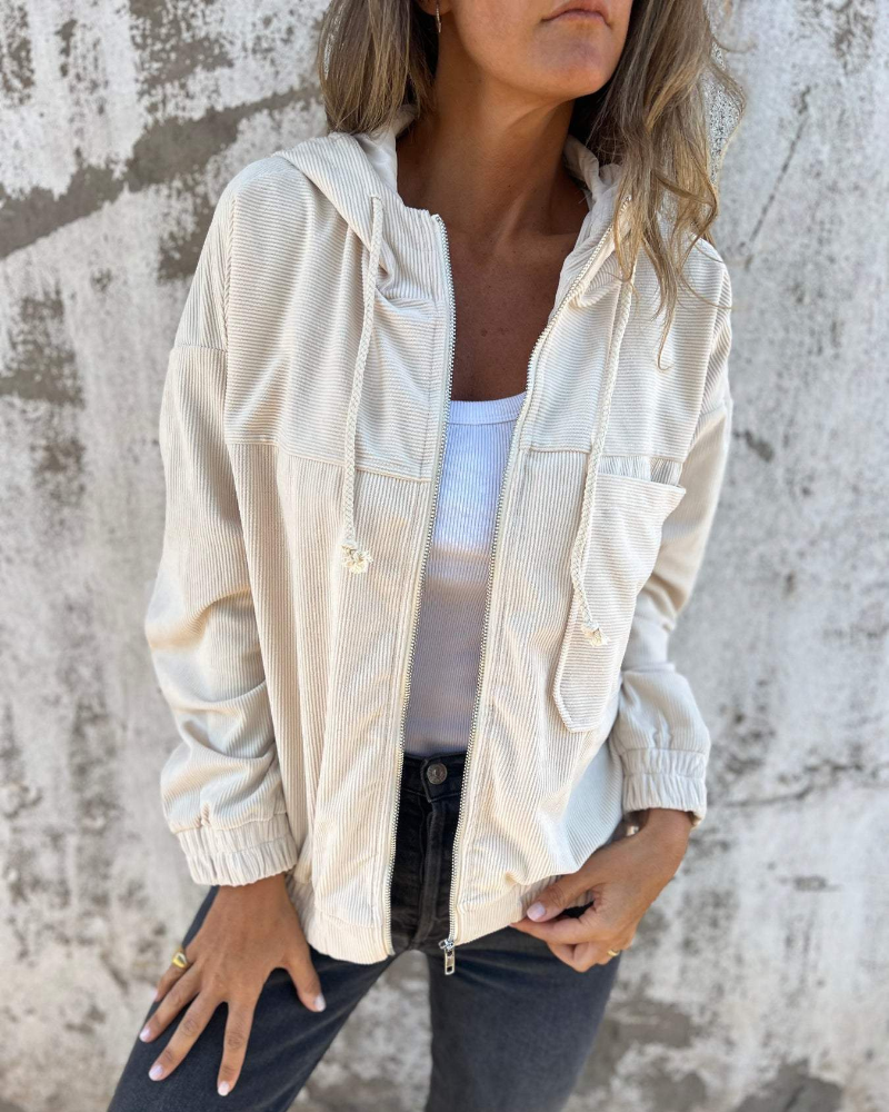 Cynthia™ | Hooded Zip Jacket