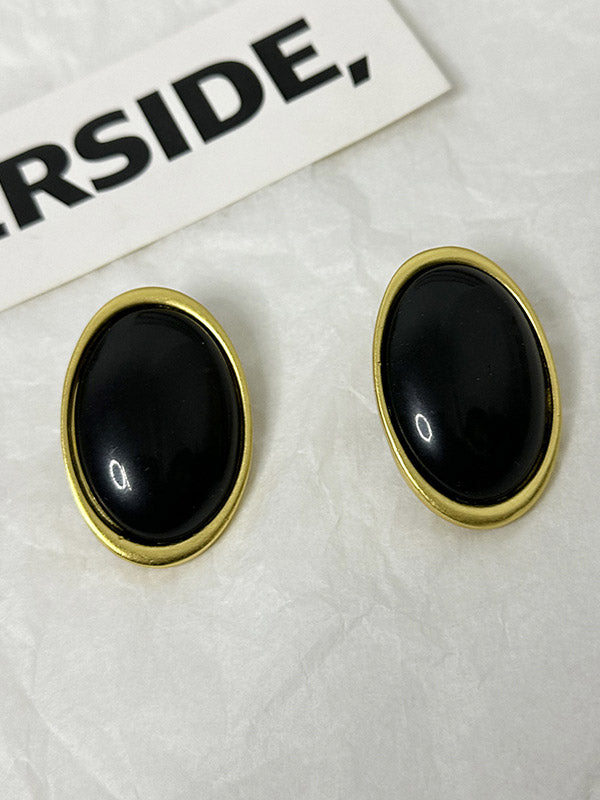 Geometric Split-Joint Earrings Accessories