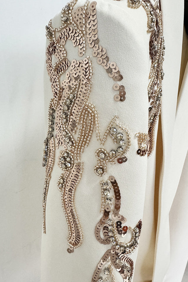 Kallie Sequin Embellished Blazer Mini Dress