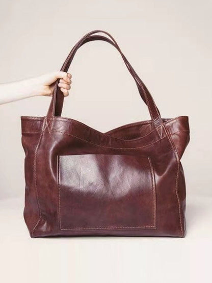 Geometric Split-Joint Bags Handbags DEEP BROWN One_size