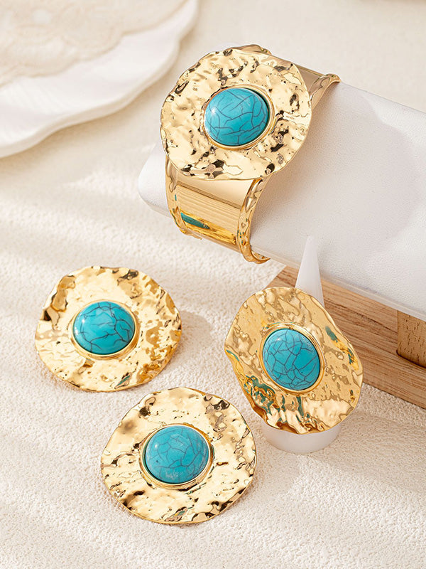 Flower Shape Bracelet Accessories Drop Earrings Rings Accessories