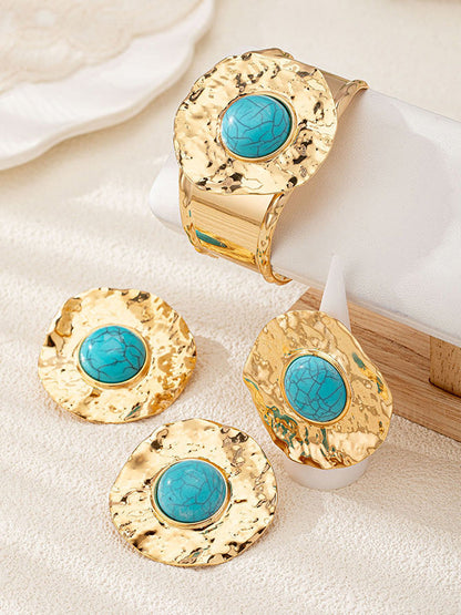 Flower Shape Bracelet Accessories Drop Earrings Rings Accessories