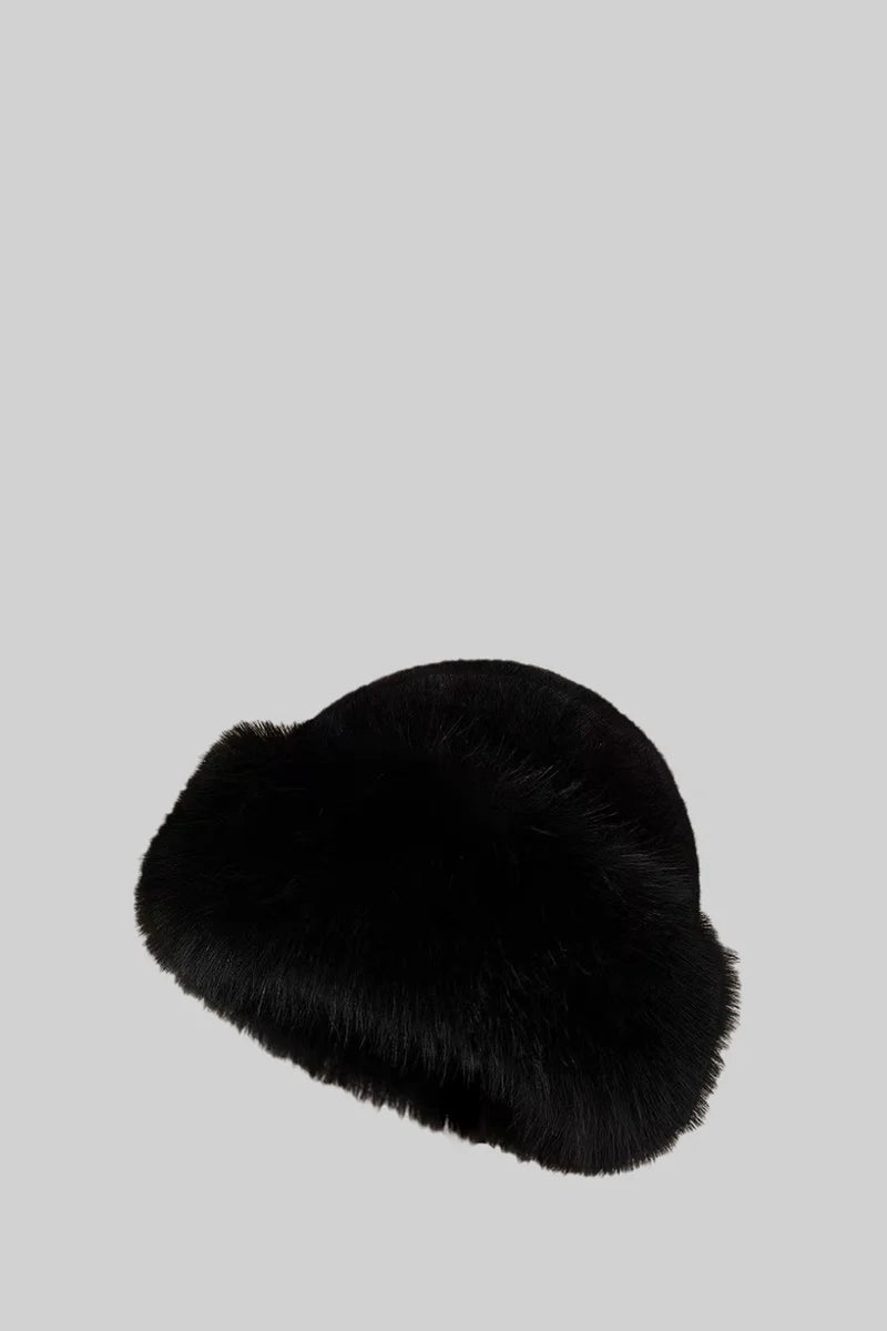 NEXT DAY DELIVERY NANCEY FURRY HAT WITH WIDE BRIM