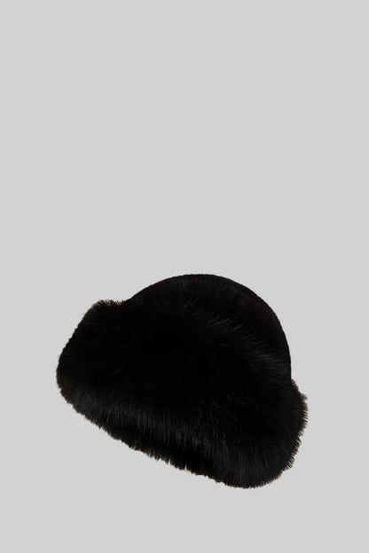 NEXT DAY DELIVERY NANCEY FURRY HAT WITH WIDE BRIM