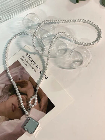 Beaded Heart Shape Shiny Waist Chain Accessories