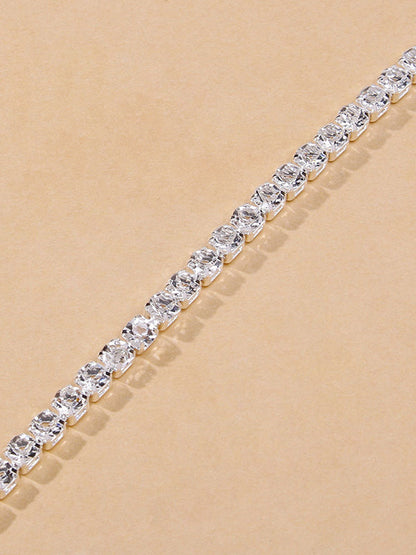 Simple Shiny Rhinestone Footchain