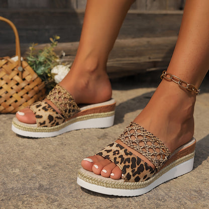 Freya | Women's Woven Wedge Sandals