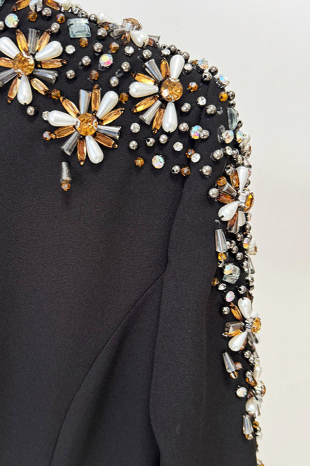 Abigail Embellished V-Neck Maxi Dress