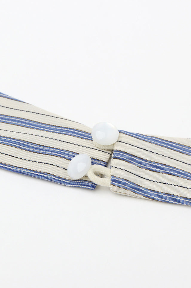 Mackenna Stripe Halter Smock Back Dress