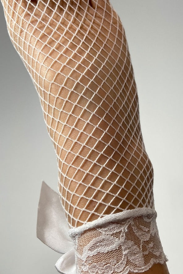 Candice Fishnet and Lace Ankle Socks