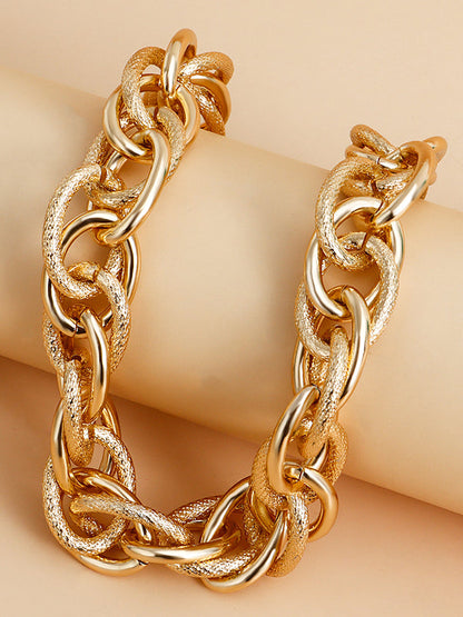 Solid Color Hollow Necklaces&Bracelet Accessories