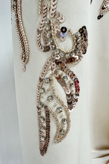 Kallie Sequin Embellished Blazer Mini Dress