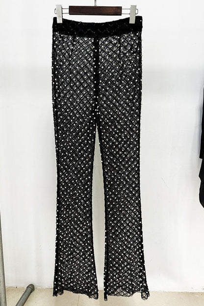 Ossie Pearl Embellished Cutout Blazer Set