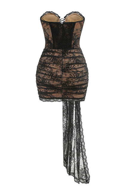 Dolores Strapless Lace Corset Mini Dress