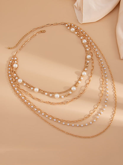 Normcore Geometric Layered Necklaces Accessories