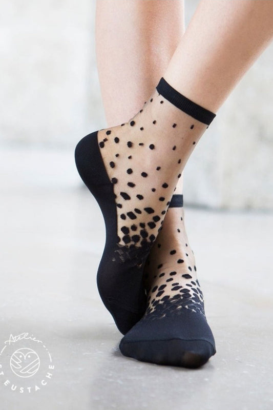 Sheer Plumetis Socks