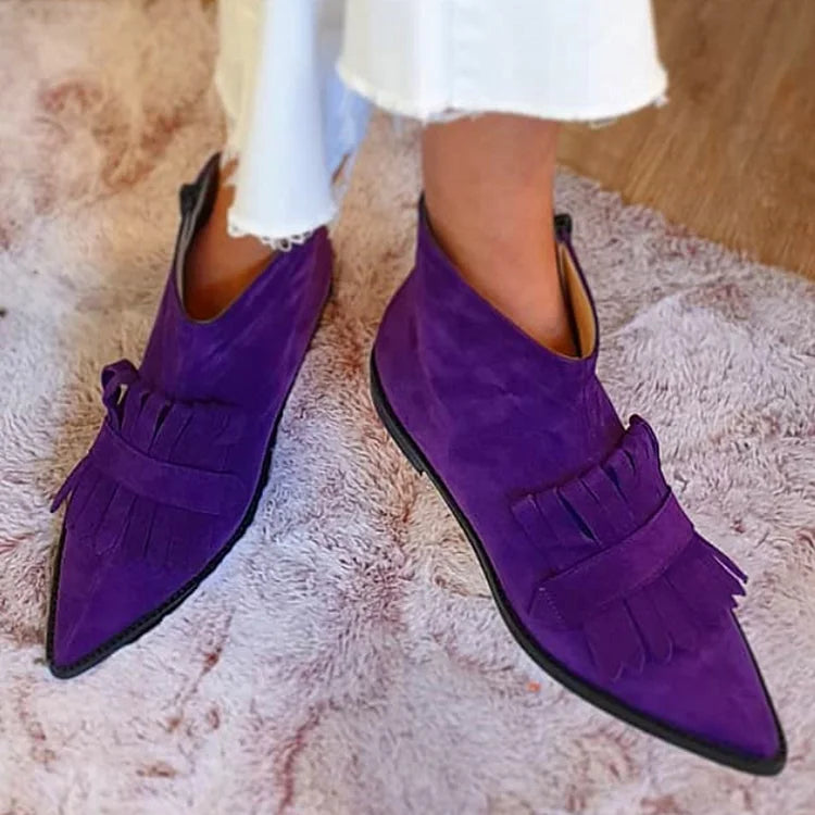 Jaylah™ | Fringed Ankle Boots