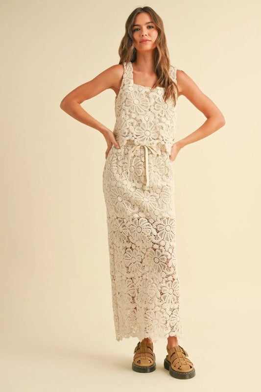 Crochet Knitted Skirt