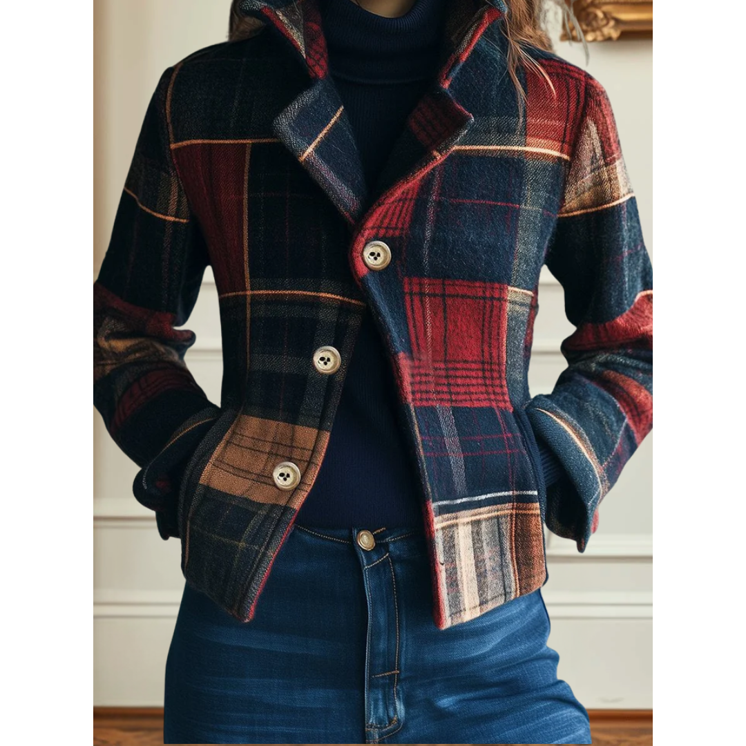 Francesca™ | Classic Plaid Jacket