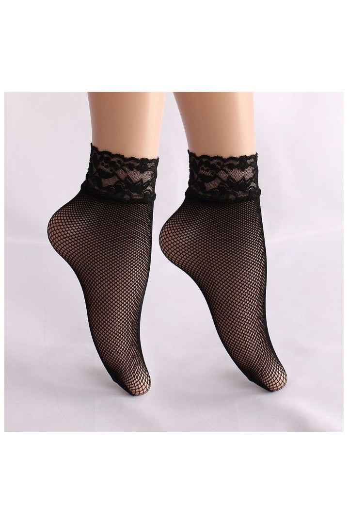 Classic Fishnet Lace Socks