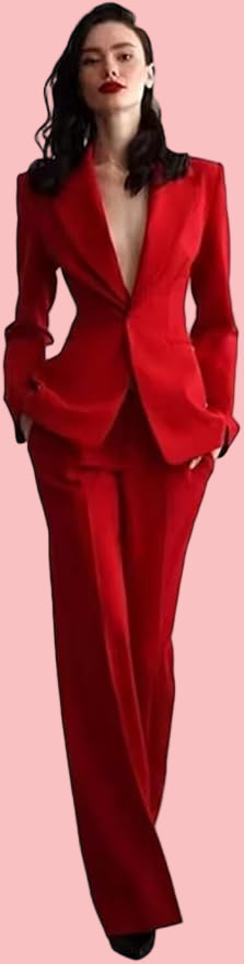 NEXT DAY DELIVERY RED SUIT