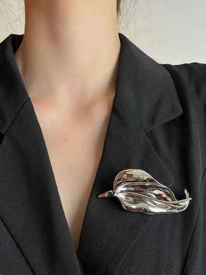 Geometric Leaves Shape Brooch Accessories