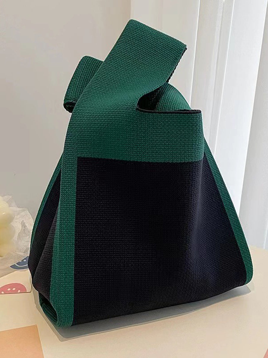 Striped Contrast Color Satchels Bags