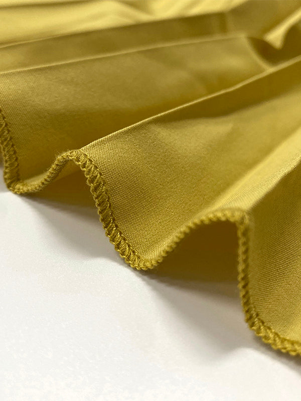 A-Line Loose Pleated Solid Color Split-Joint Tiered Round-Neck Evening Dresses Maxi Dresses