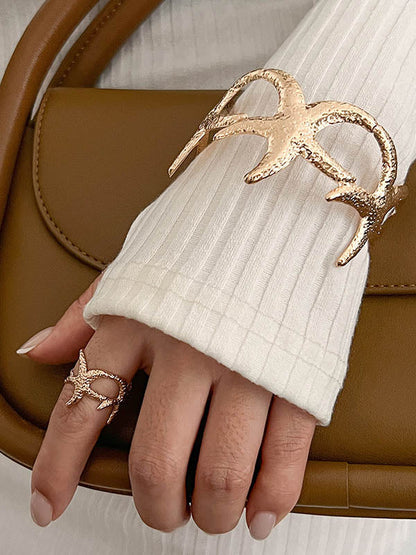 Flower Shape Geometric Bracelet Accessories Rings Accessories