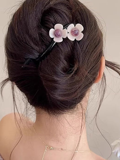 Flower Shape Geometric Hair Clips