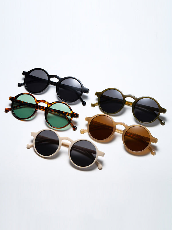 Round Cut Sun Protection Sunglasses Accessories