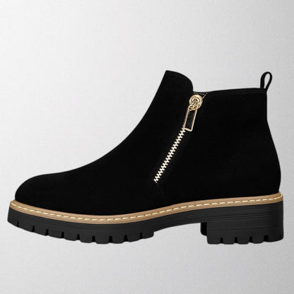 Elma™ | Women's shoe with round toe and side zip fastening