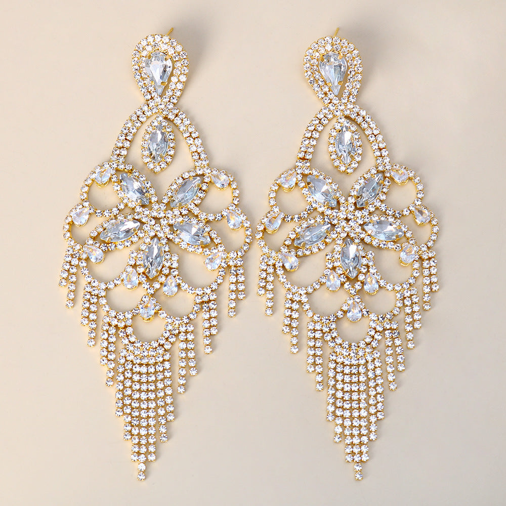 Angelica Diamante Statement Earrings