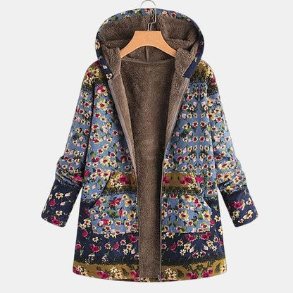 Hailee™ | Boho Floral Hooded Coat