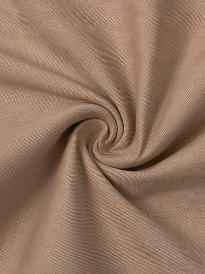 Solid Color Pockets Pleated Wide Leg Loose Pants