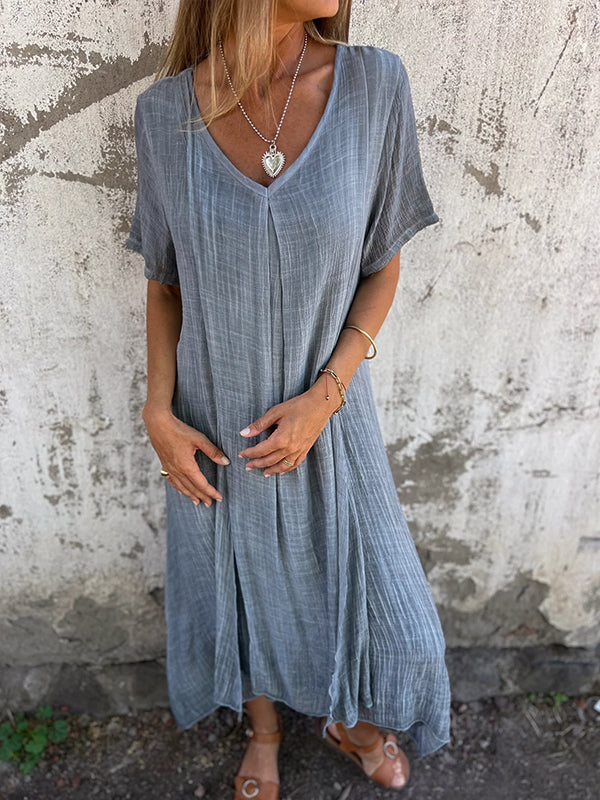Garnet | Women's Flowy Draped Maxi Dress Cocktail