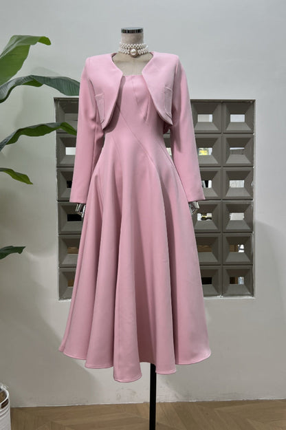 Cora Cropped Jacket + Midi Dress Set