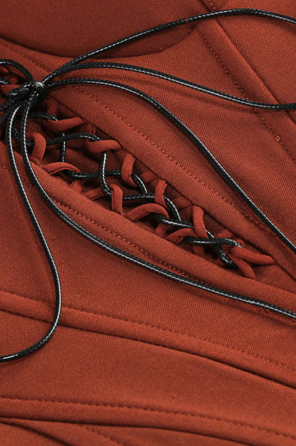 Ardelis Strapless Corset Lace Up Dress