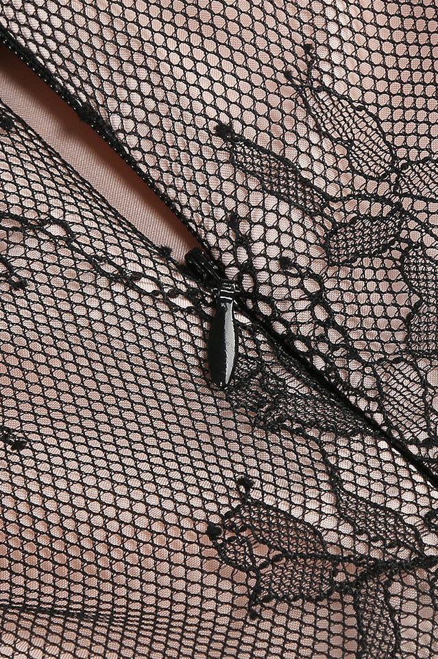 Elizabeth Strapless Lace Puff Dress