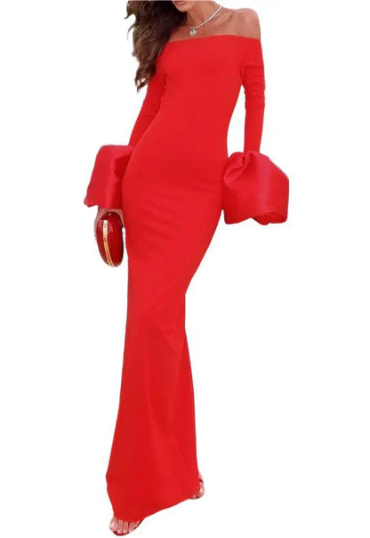 NEXT DAY DELIVERY ILIA Long Sleeve Bandage Maxi Dress