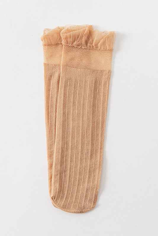 3-Pack Sheer Ruffle Tulle Sock