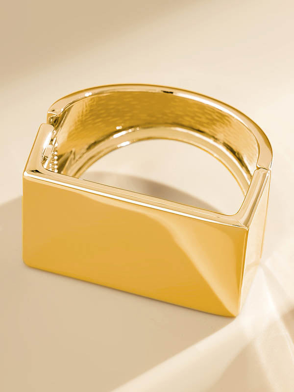 Geometric Bracelet Accessories Rings Accessories B GOLD One_size