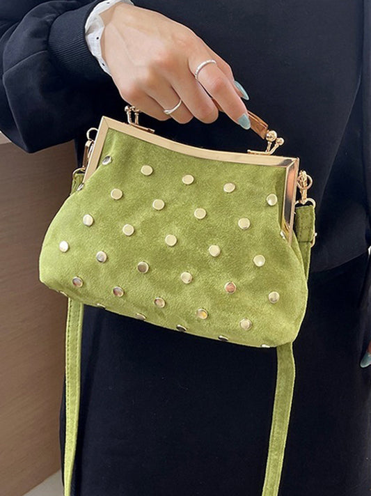 Polka-Dot Geometric Contrast Color Handbags Crossbody Bags