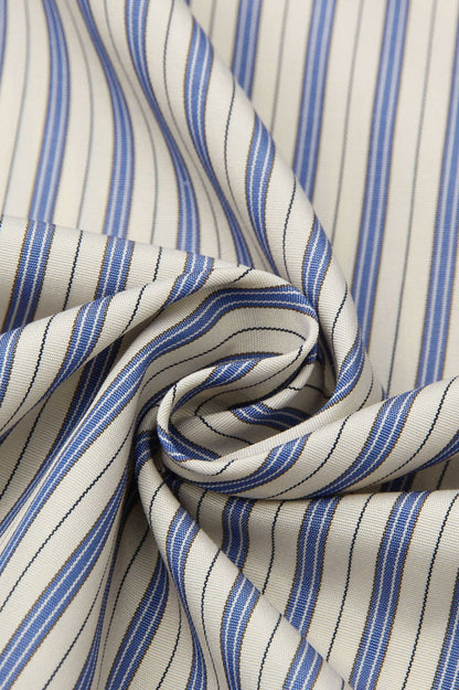 Mackenna Stripe Halter Smock Back Dress