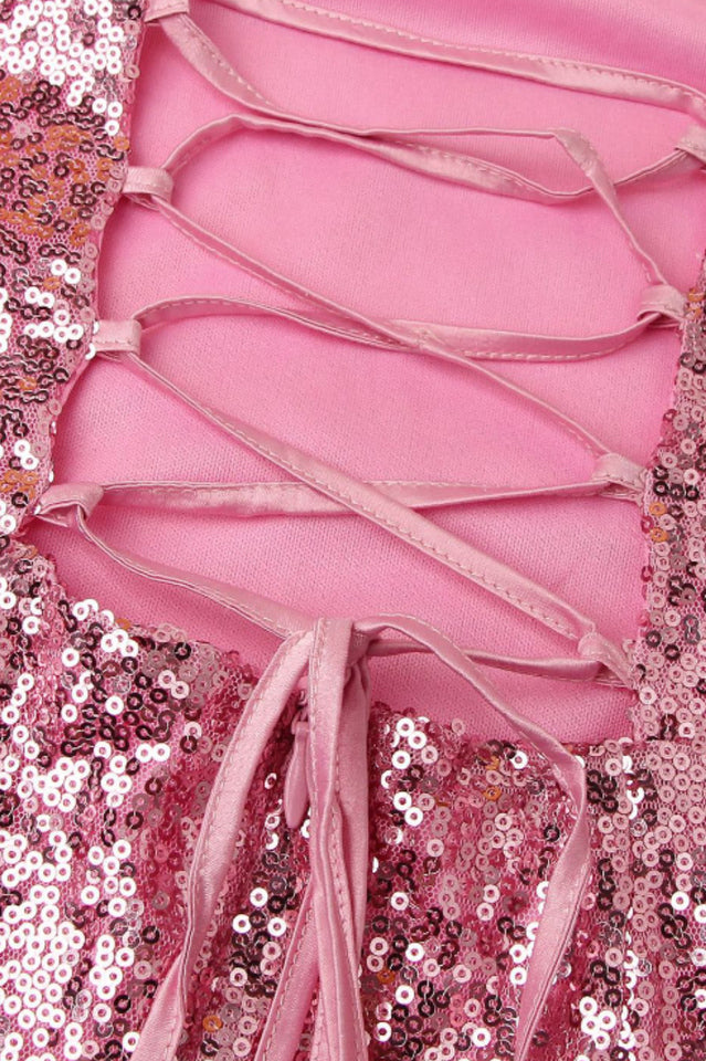 Hailey Spaghetti Straps Sequin Mini Dress