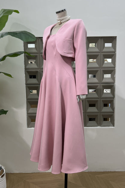 Cora Cropped Jacket + Midi Dress Set