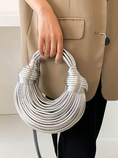 Shiny Solid Color Split-Joint Bags Bags Accessories Crossbody Bags