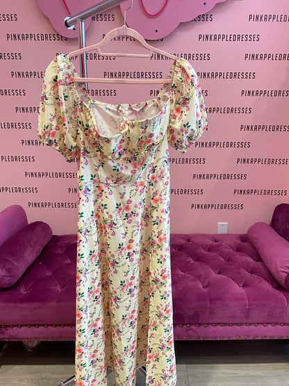 SALE Flower Bodycon Dress