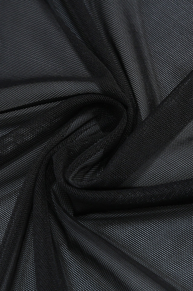 Corset Top & Irregular Mesh Skirt