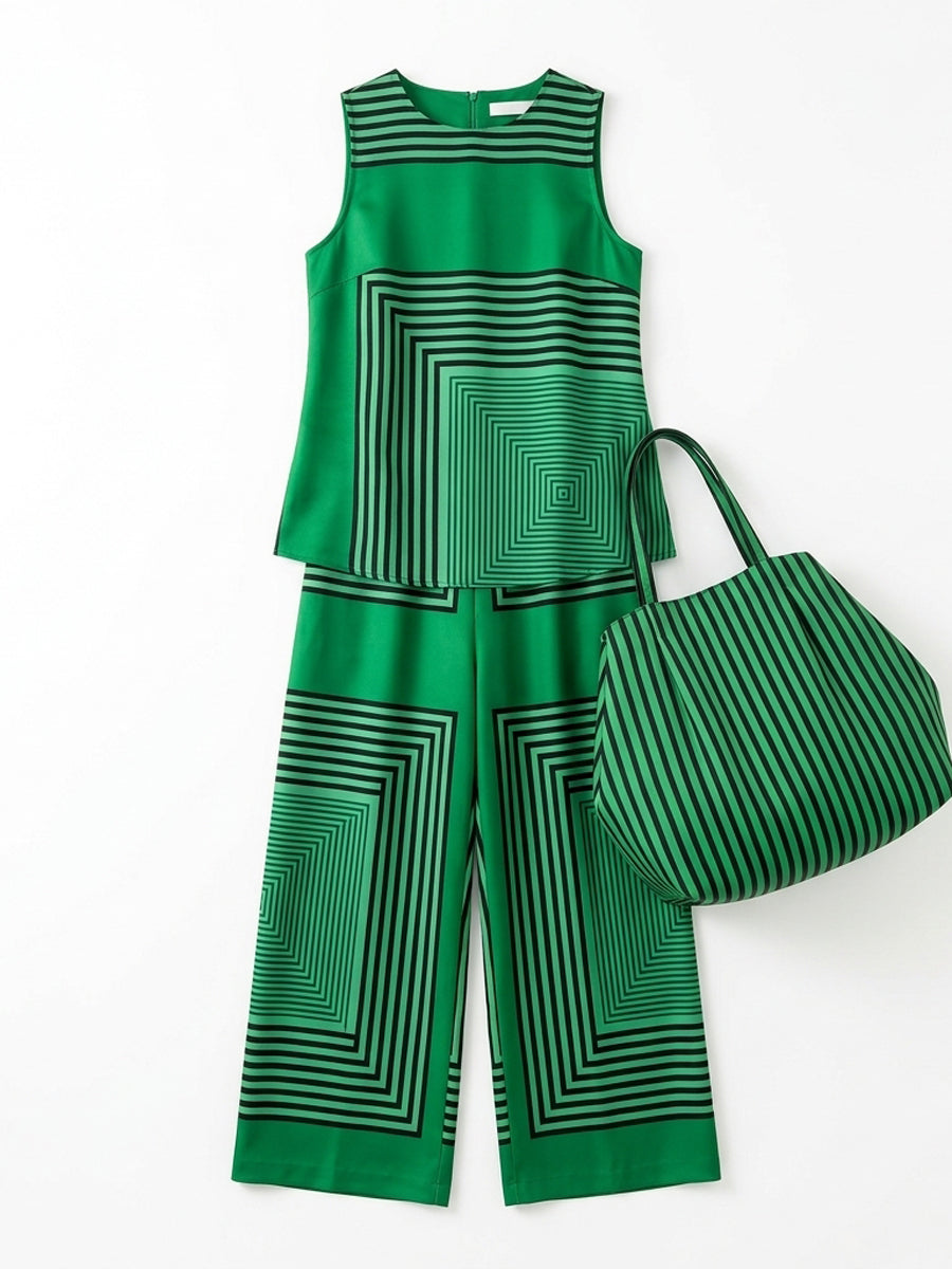 Loose Sleeveless Round-Neck Vest Top